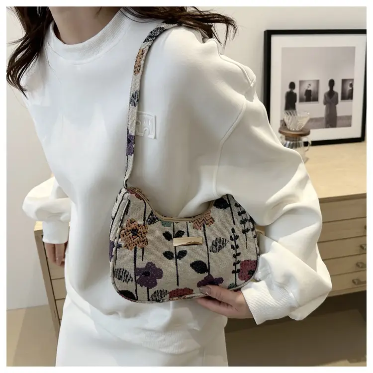 Women's Floral Crossbody Bag Small Square Design — feature 31
