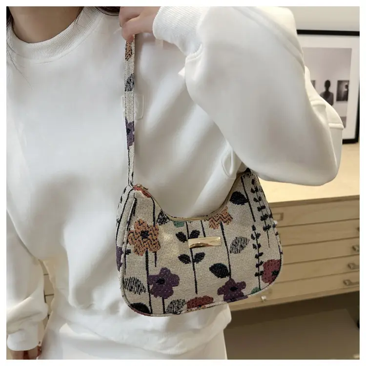 Women's Floral Crossbody Bag Small Square Design — feature 32