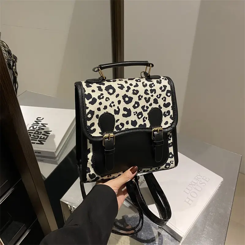 Leopard Print Shoulder Bag 2024 Korean Style - Image 6