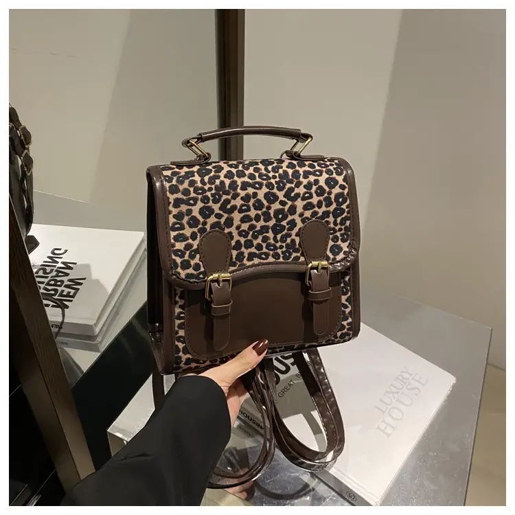 Leopard Print Shoulder Bag 2024 Korean Style — feature 15