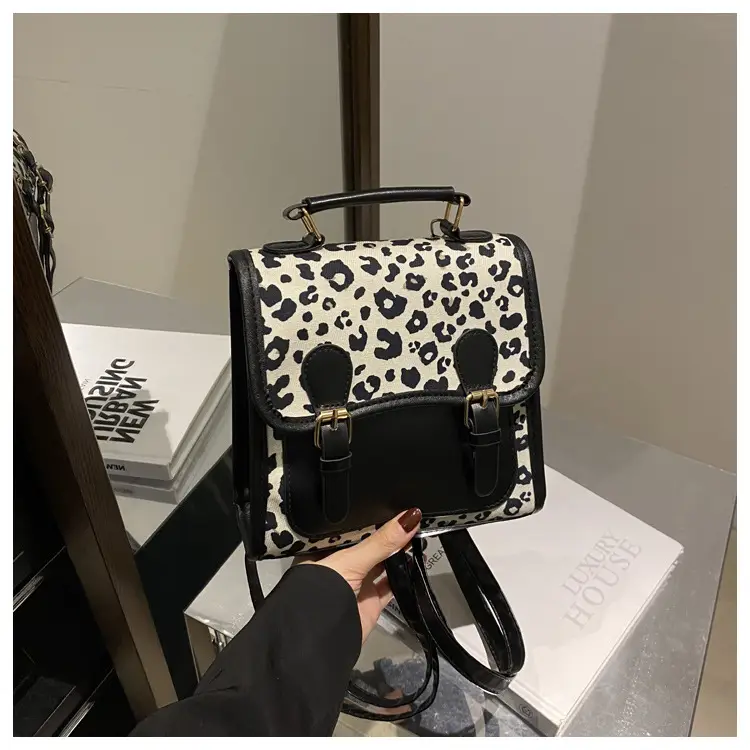 Leopard Print Shoulder Bag 2024 Korean Style — feature 16