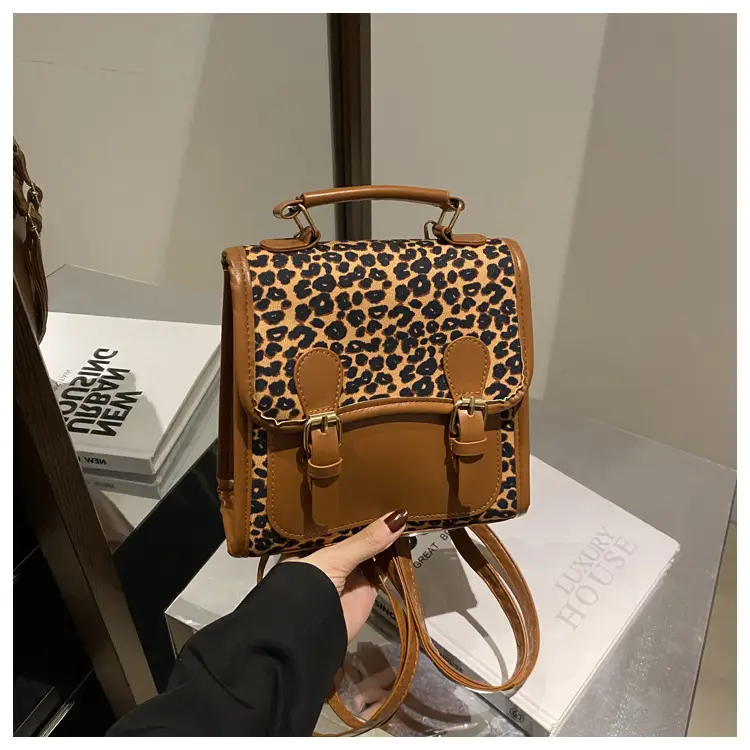 Leopard Print Shoulder Bag 2024 Korean Style — feature 17