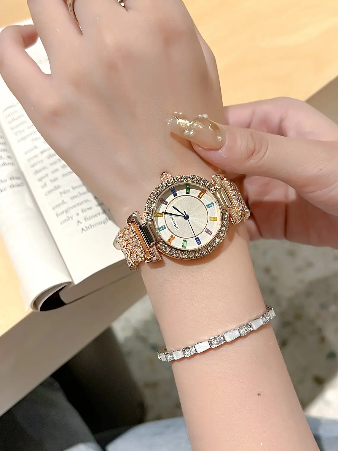 Luxury Colored Diamond Watch Set for Women — feature 2