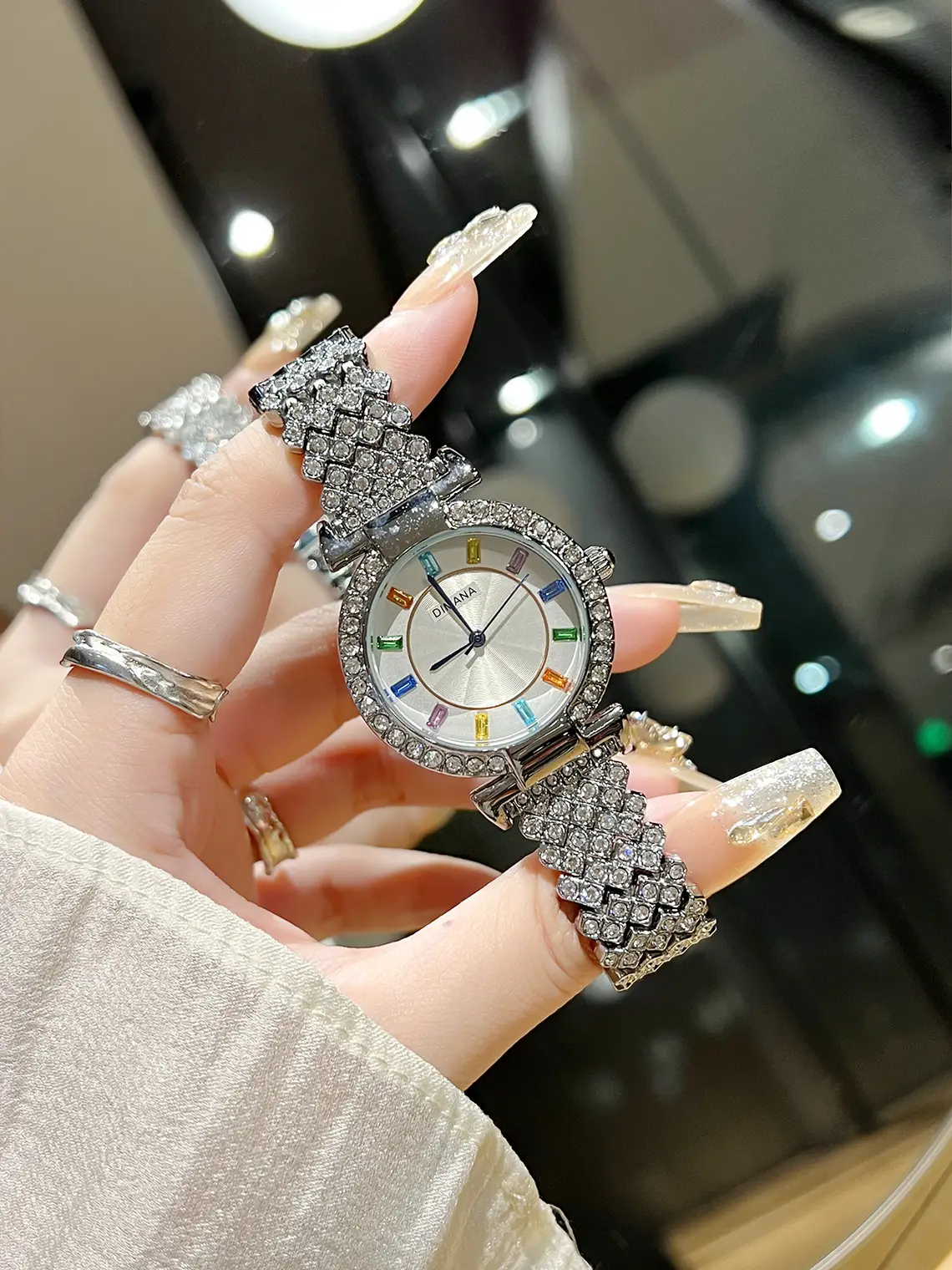 Luxury Colored Diamond Watch Set for Women — feature 4