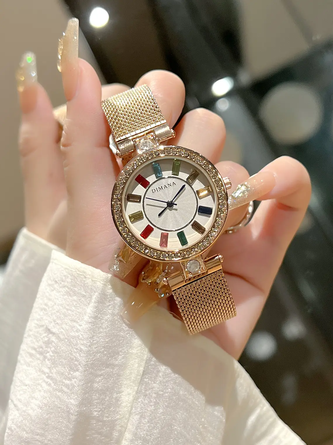 Luxury Colored Diamond Watch Set for Women — feature 7