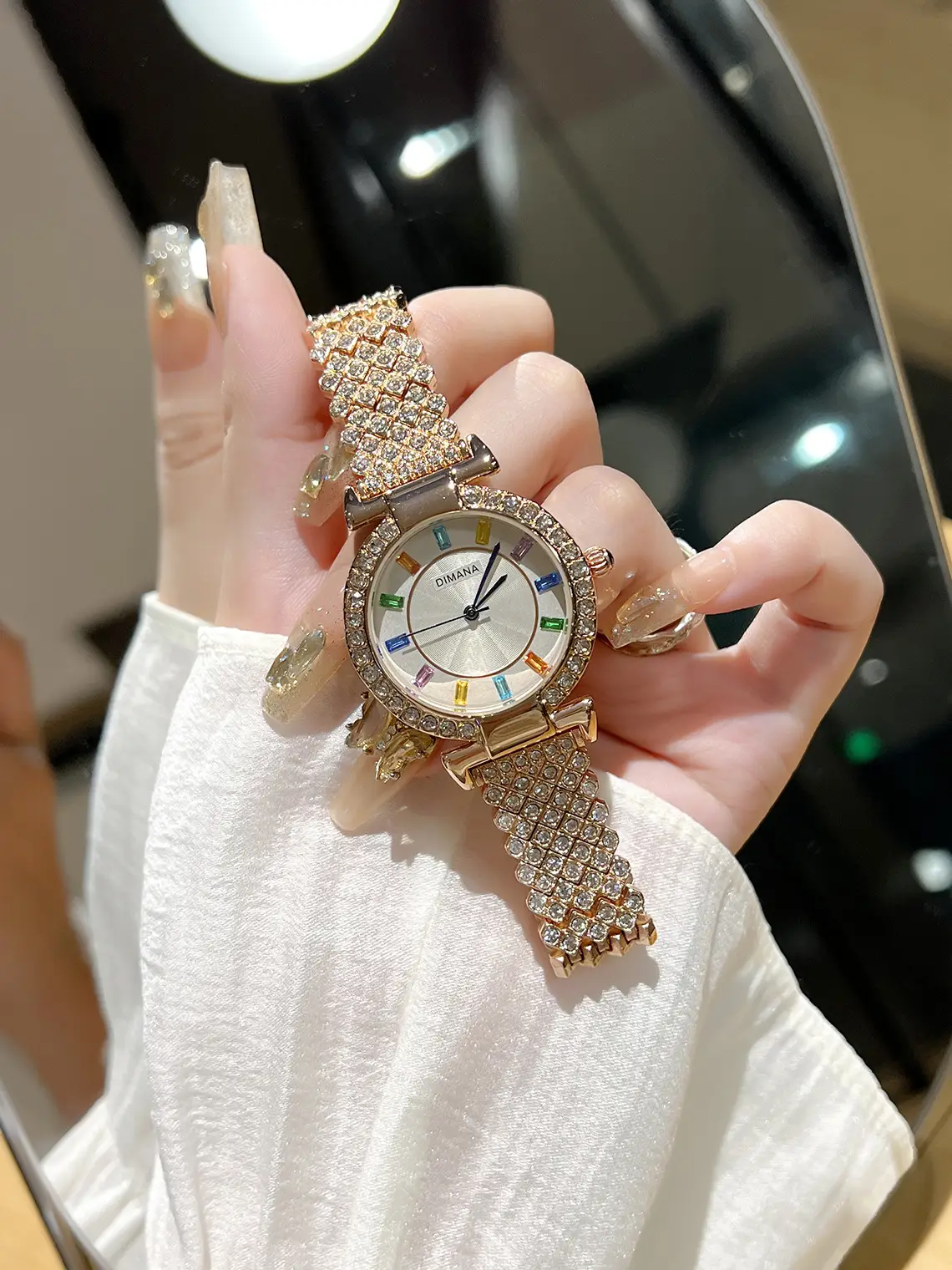 Luxury Colored Diamond Watch Set for Women — feature 8