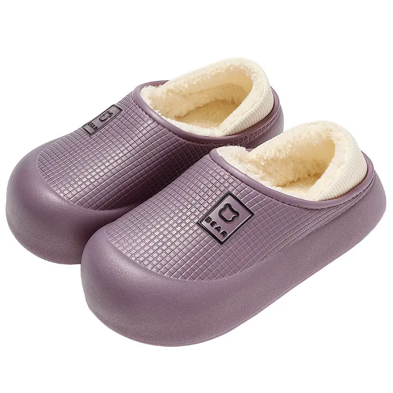 Waterproof Cotton Slippers for Women Winter Indoor Home Household Plush Warm Men's Winter Two-Wear Cotton Shoes Men's Winter Wholesale - Image 9