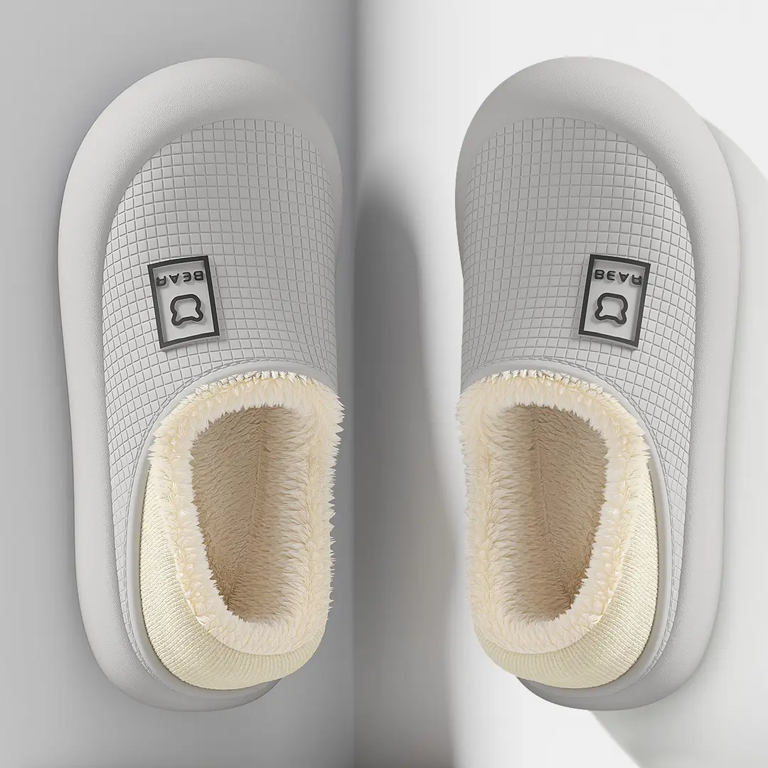 Waterproof Cotton Shoes for Women, Winter Home Indoor Plush Warm Bags and Cotton Slippers, Non-Slip Cotton Slippers for Men, Winter Wholesale - Image 8