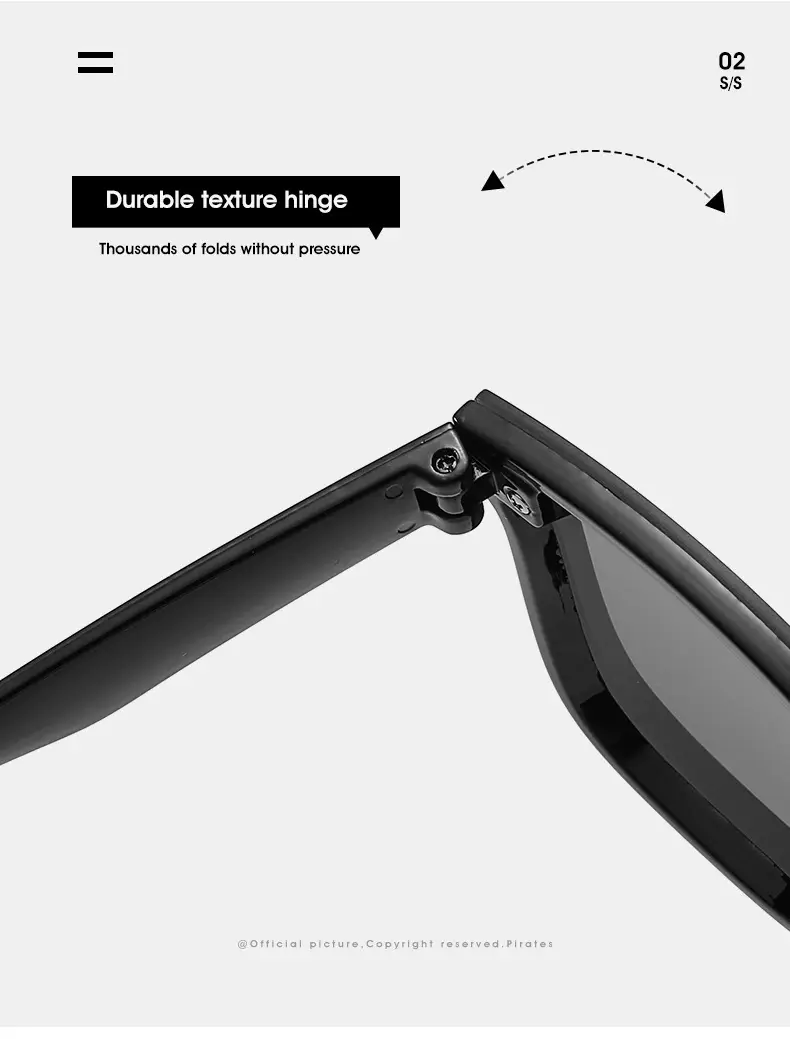Trendy Blue Mirror Sunglasses One-Piece Frame β feature 7