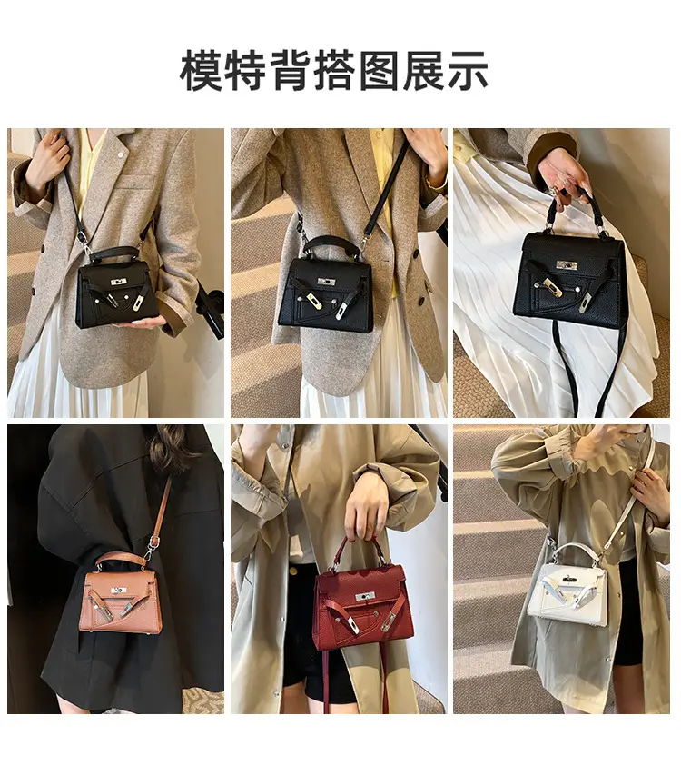 Women's Maroon Leather Shoulder Bag 2024 New Style — feature 2