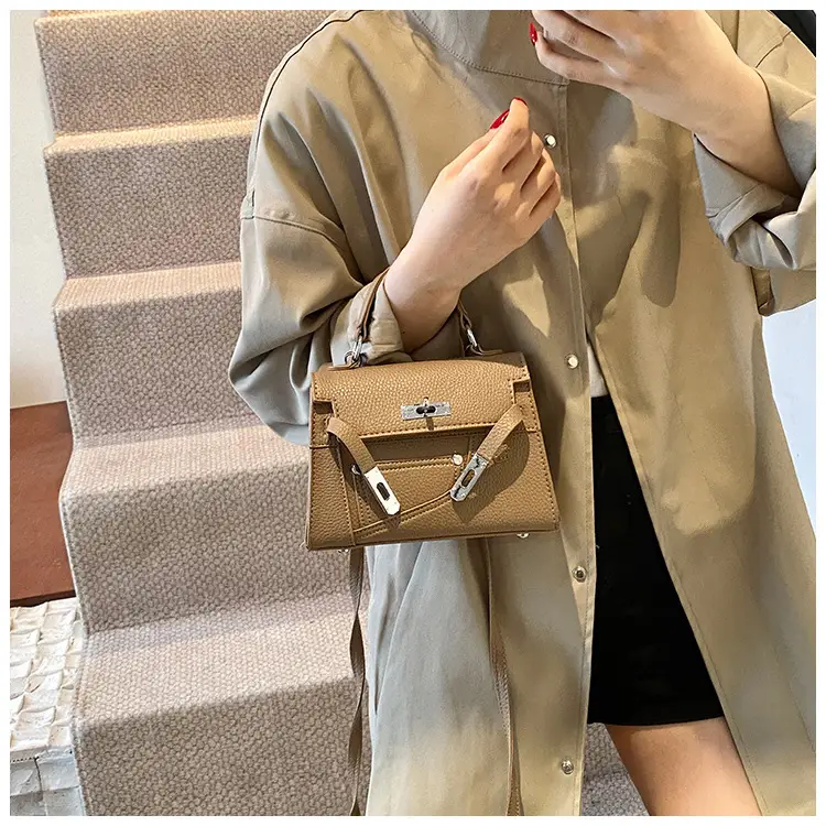 Women's Maroon Leather Shoulder Bag 2024 New Style — feature 20
