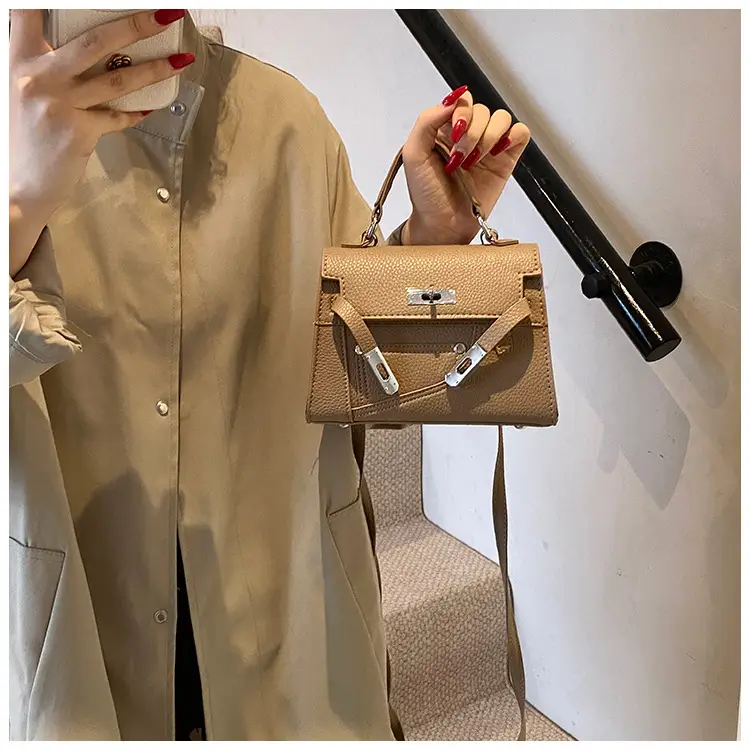 Women's Maroon Leather Shoulder Bag 2024 New Style — feature 22