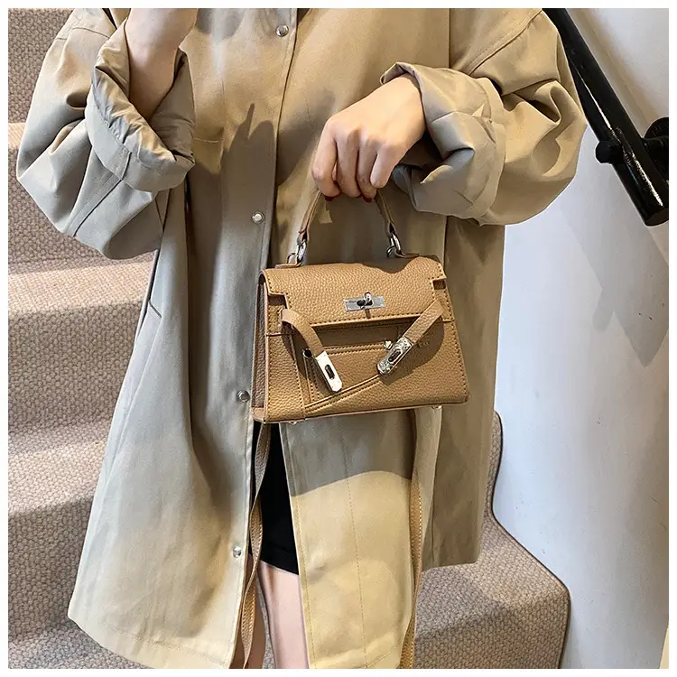 Women's Maroon Leather Shoulder Bag 2024 New Style — feature 23
