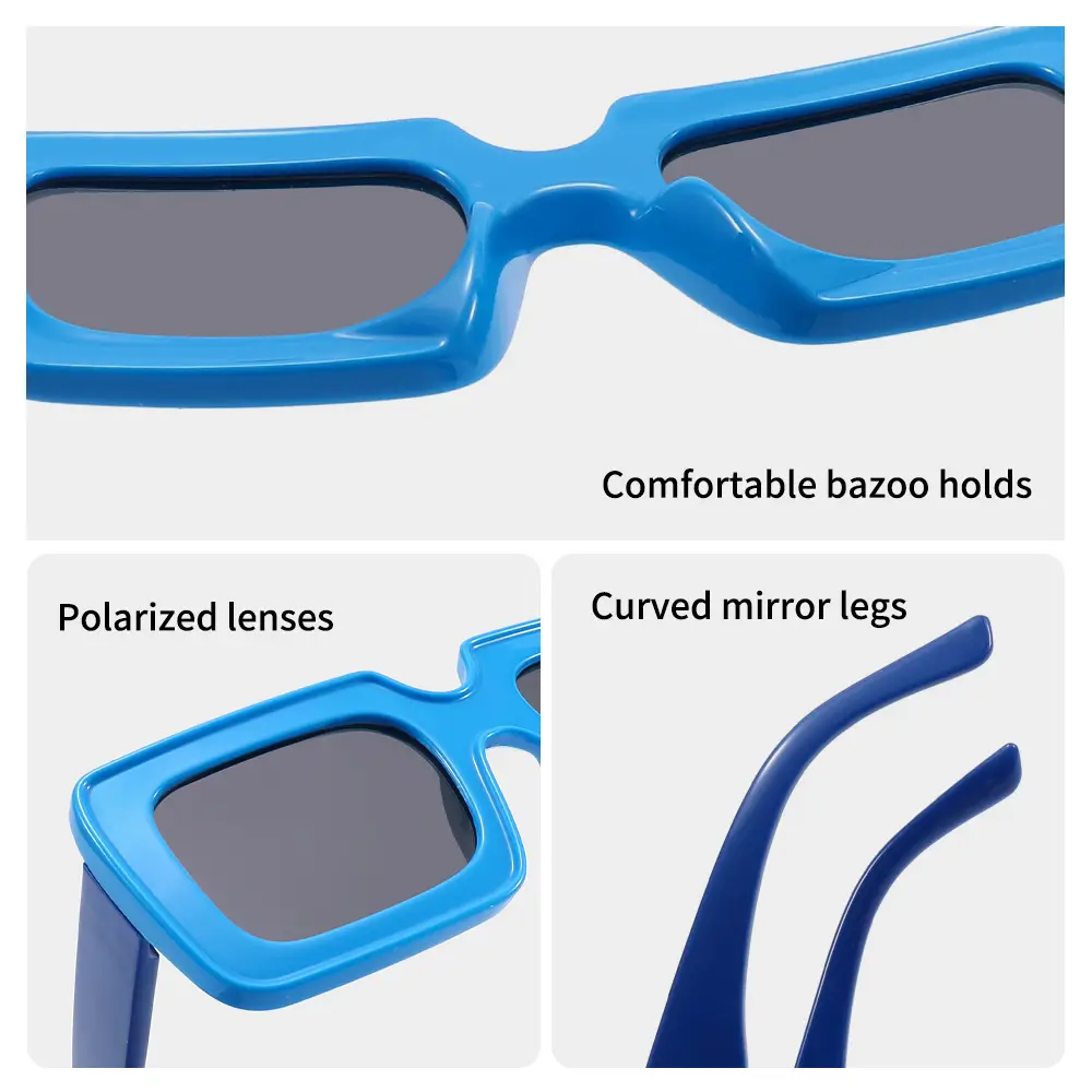 Pink Polarized Kids Sunglasses Square Frame Anti-UV - Image 19