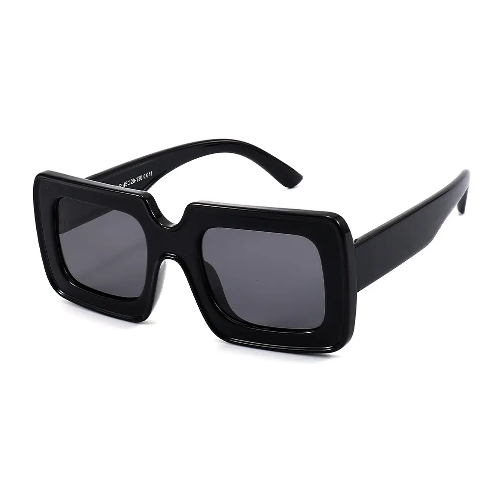 Pink Polarized Kids Sunglasses Square Frame Anti-UV