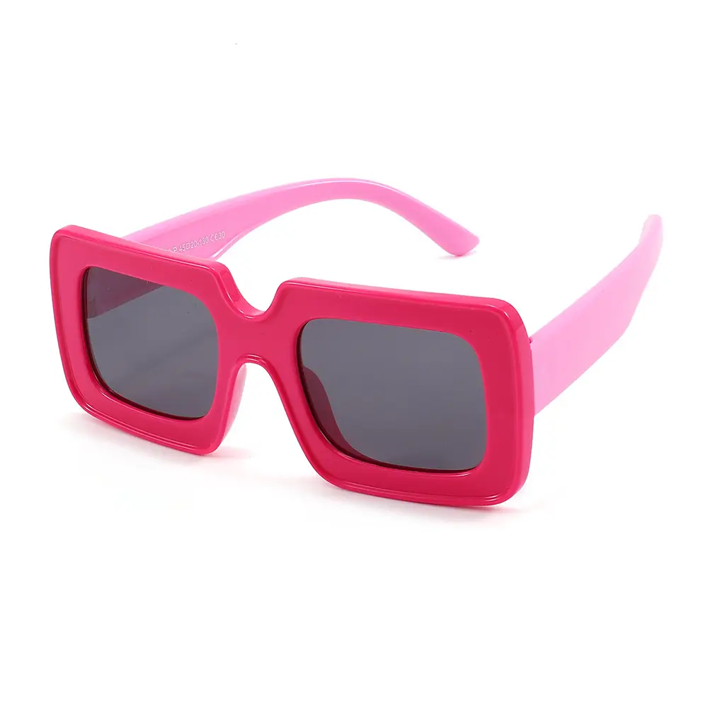 Pink Polarized Kids Sunglasses Square Frame Anti-UV - Image 10