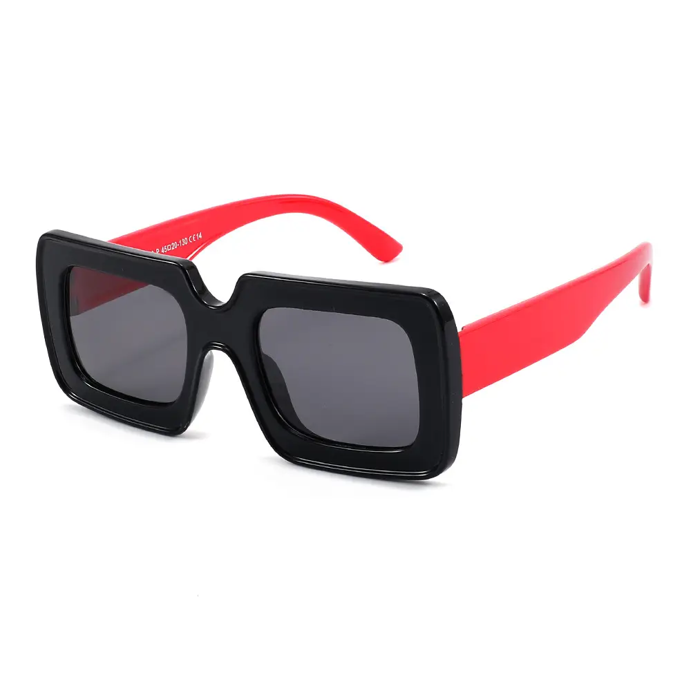 Pink Polarized Kids Sunglasses Square Frame Anti-UV - Image 3
