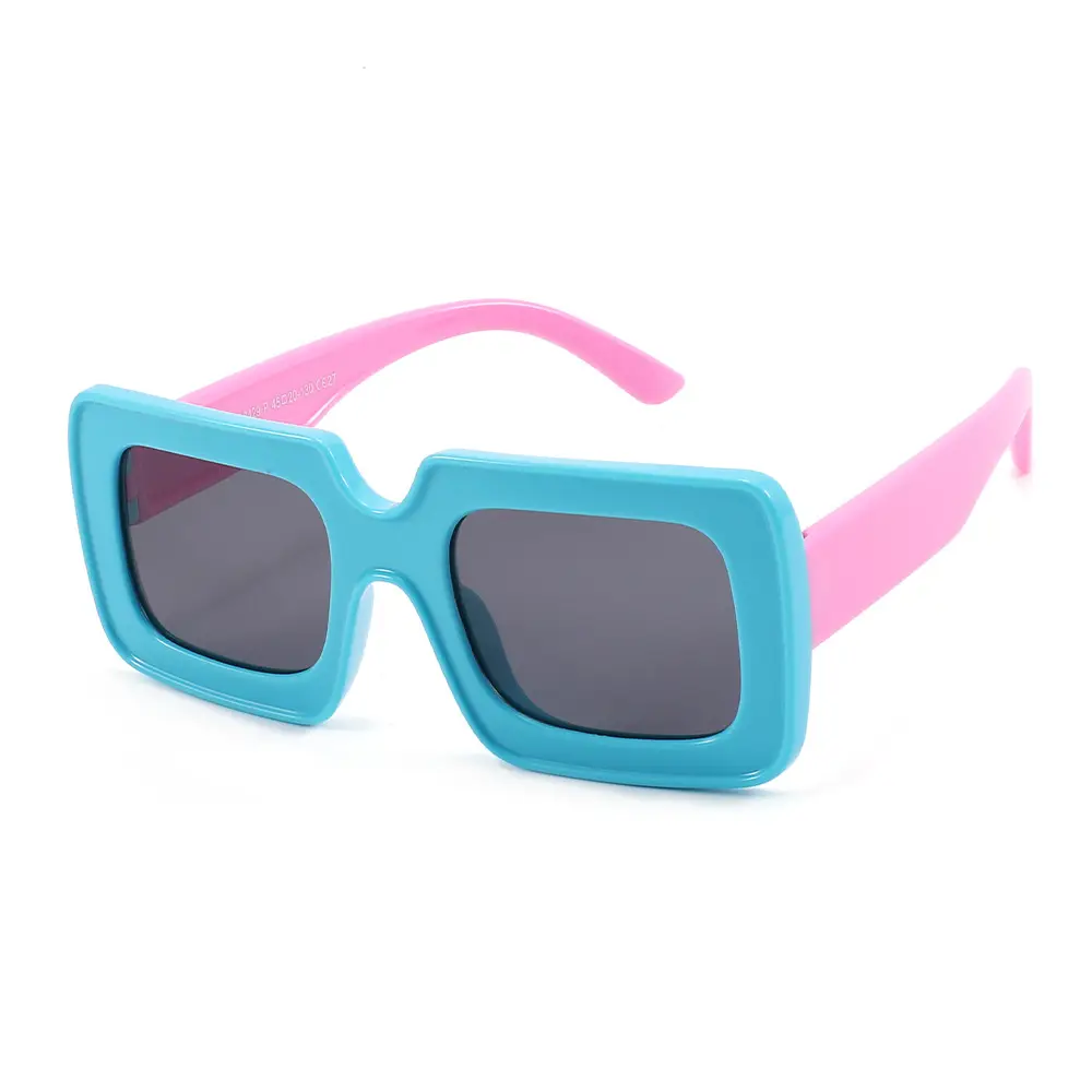 Pink Polarized Kids Sunglasses Square Frame Anti-UV - Image 5