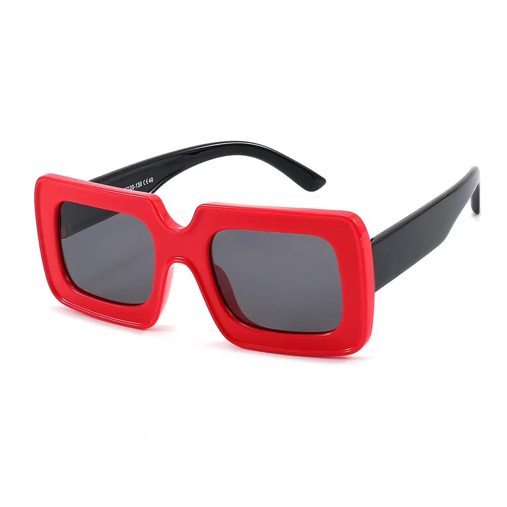 Pink Polarized Kids Sunglasses Square Frame Anti-UV - Image 7