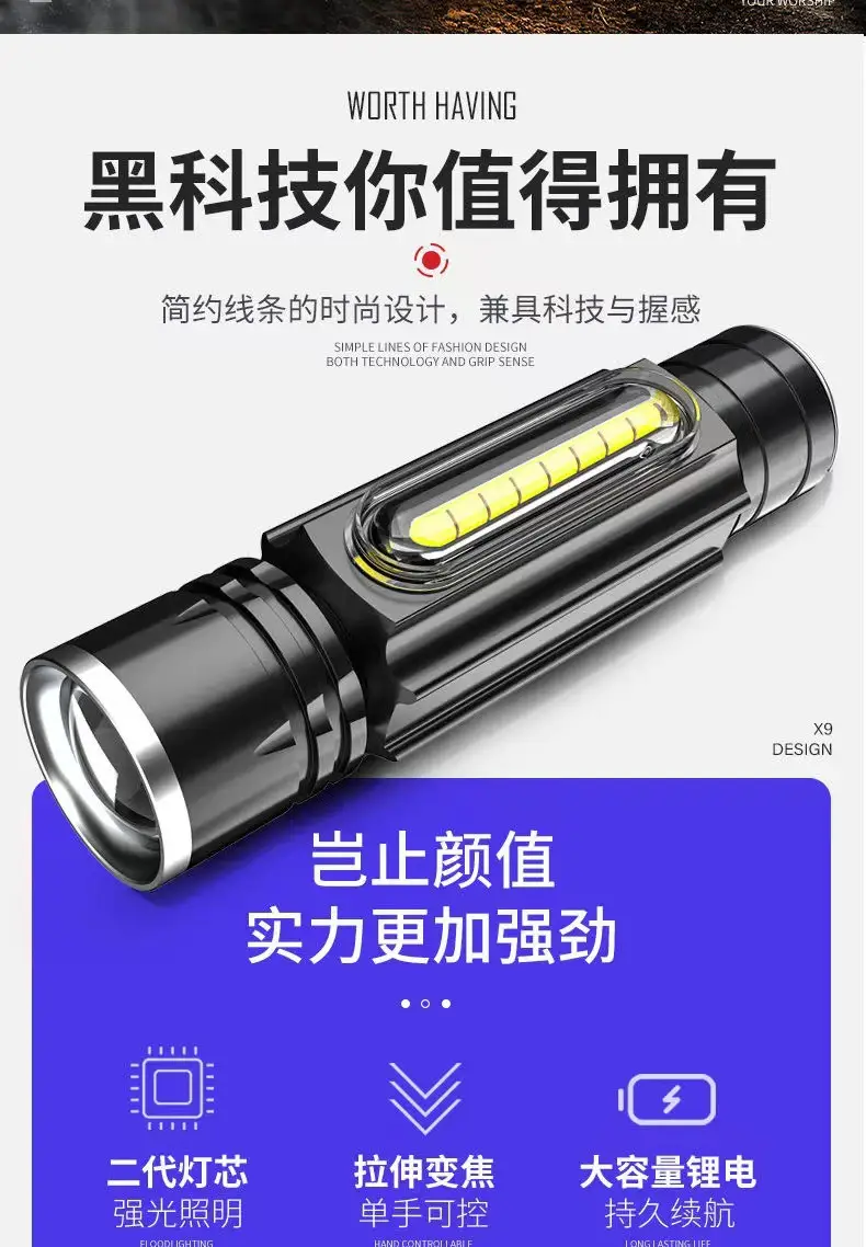 Mini LED Work Light Auto Repair Strong Magnetic Maintenance — feature 3