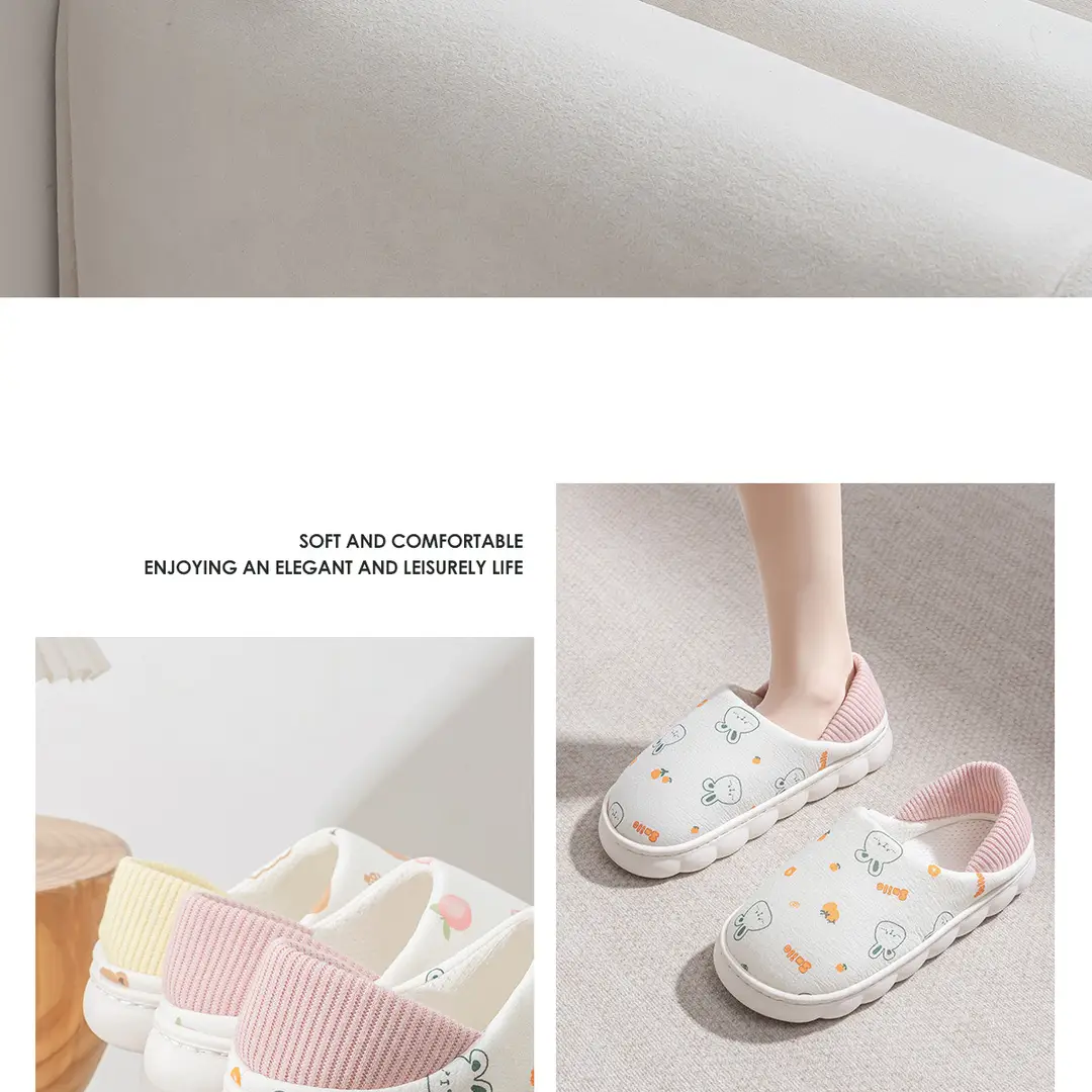 Lidani Postpartum Shoes, Summer Thin Style for Pregnant Women in August and September, Closed Heel, Soft Sole, Non-Slip, Breathable Maternity Cotton Slippers for Women — feature 20