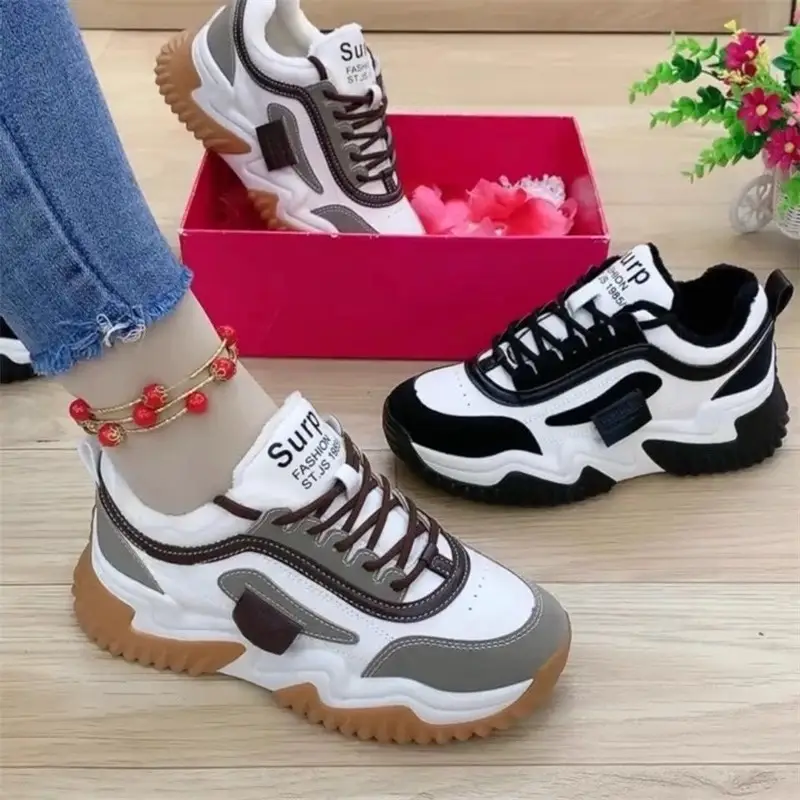 2025 Spring and Autumn Women's Shoes Thick-Soled Dad Shoes Student Women's Shoes Casual Versatile Comfortable Sports Women's Shoes Comfortable Trendy Style — feature 5