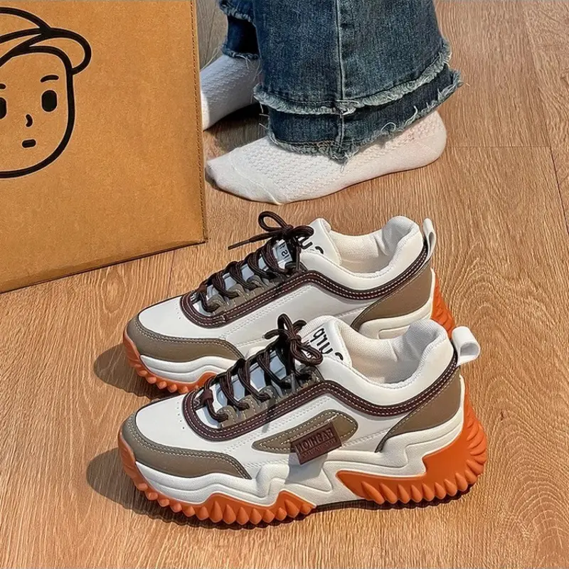 Factory Direct Sales Support Dropshipping 2025 New Autumn Thick-Soled Breathable Dad Shoes Casual Sports Shoes — feature 3