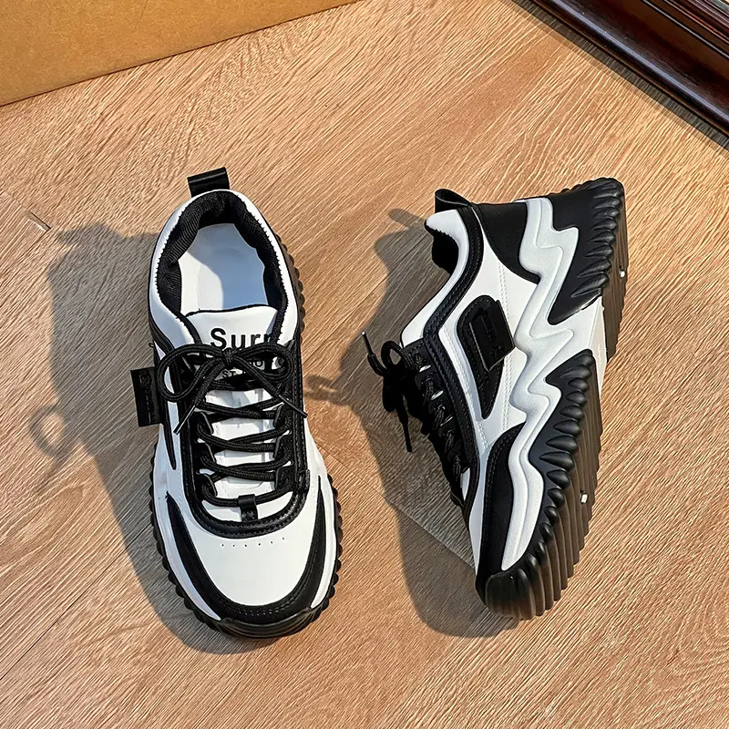 Factory Direct Sales Support Dropshipping 2025 New Autumn Thick-Soled Breathable Dad Shoes Casual Sports Shoes — feature 6