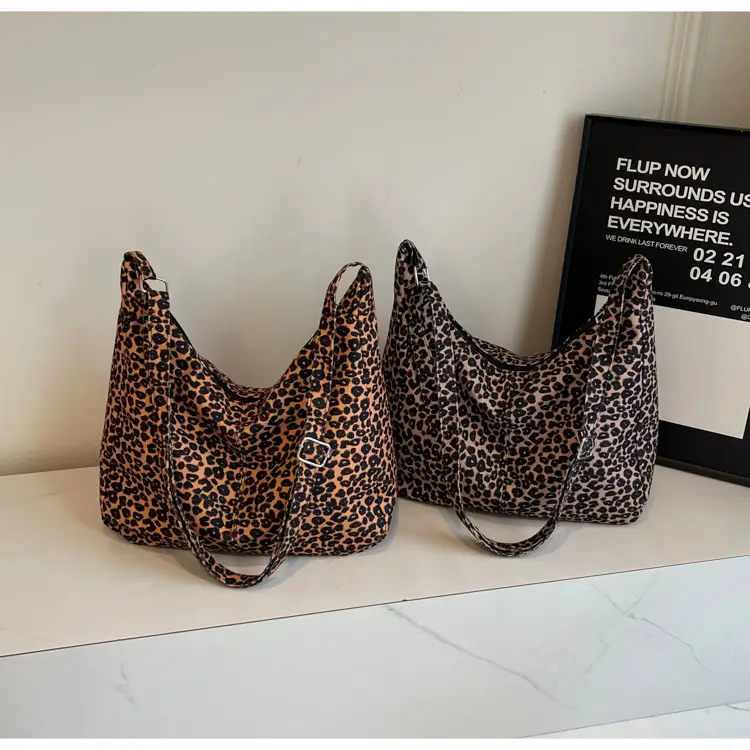 Leopard Print Velvet Shoulder Bag Large Capacity — feature 10