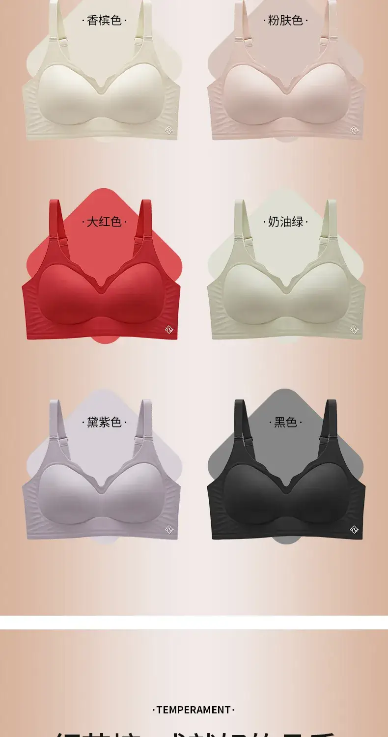 Red Underwire Cup Bra for Small Chest Size — feature 17
