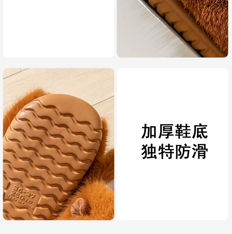 2025 New Cotton Slippers for Women, Winter Fashion, Cute Capybara Cartoon, Indoor Home Plush Thick-Soled Warm Slippers — feature 20