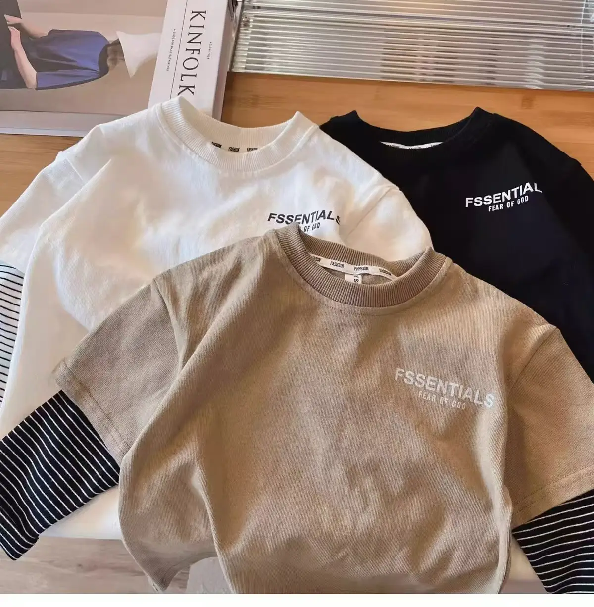 Boys Pure Cotton Spring Autumn T-Shirt FSSENTIAL — feature 4