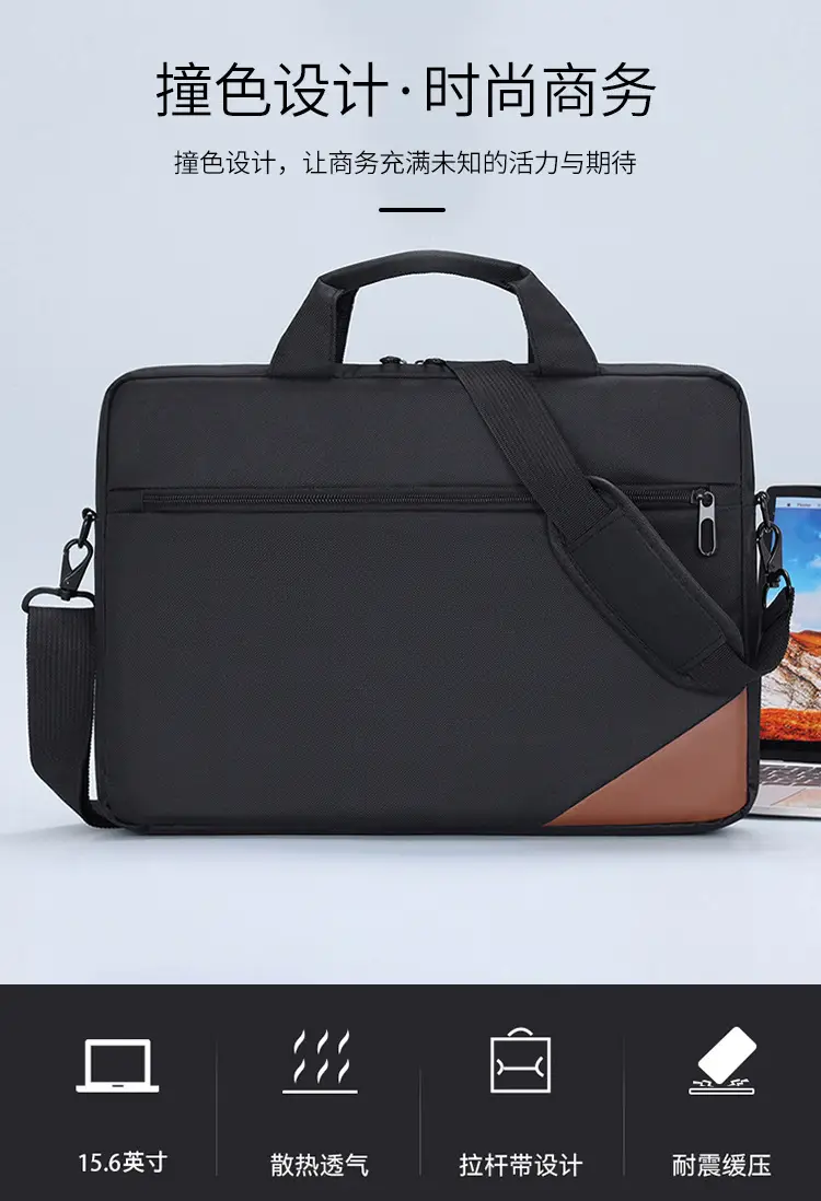 Men's Waterproof Laptop Bag Green Shoulder Crossbody — feature 11