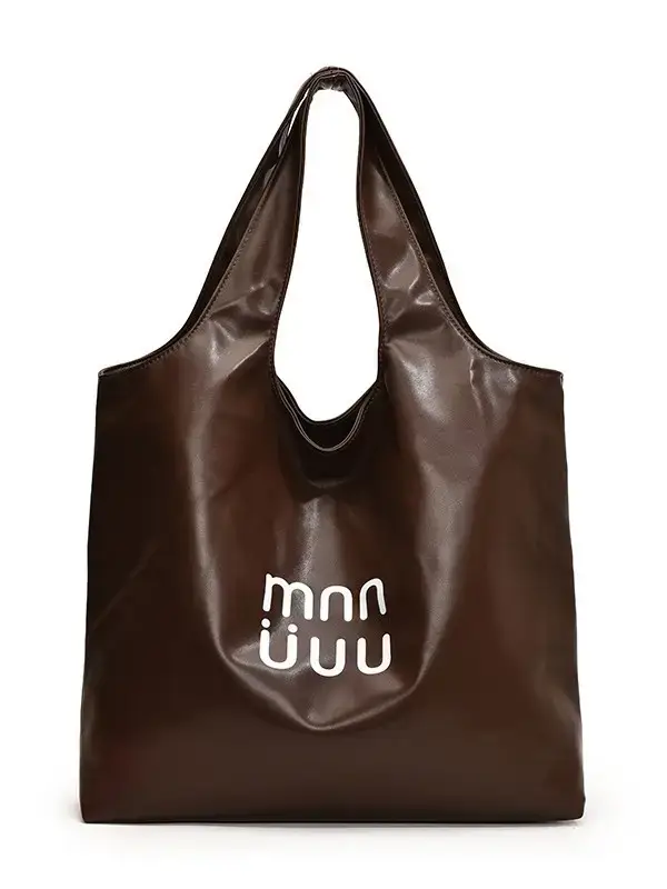 Women's Korean Style Shoulder Bag Brown Large Capacity