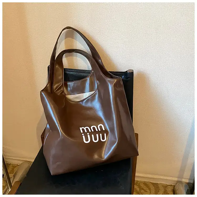 Women's Korean Style Shoulder Bag Brown Large Capacity — feature 23