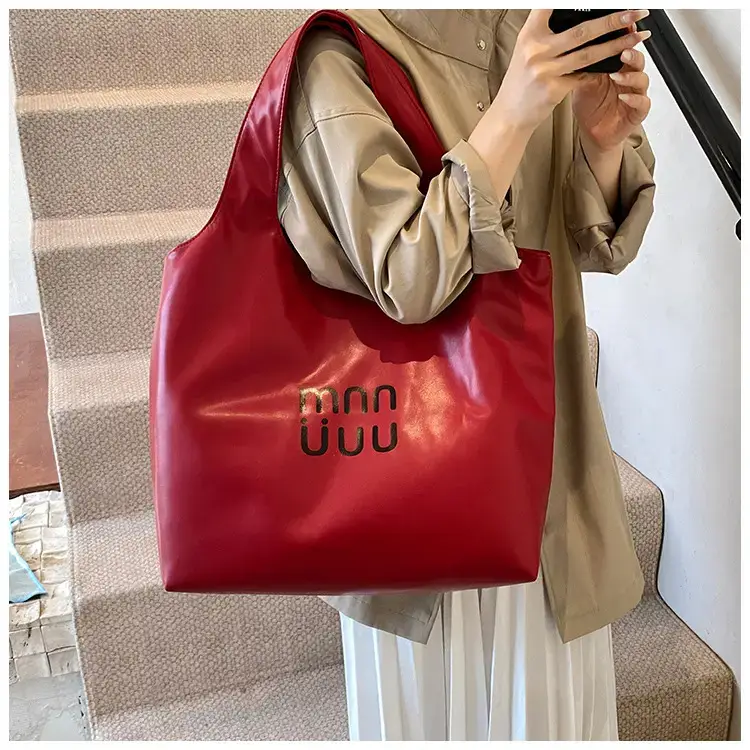Women's Korean Style Shoulder Bag Brown Large Capacity — feature 7