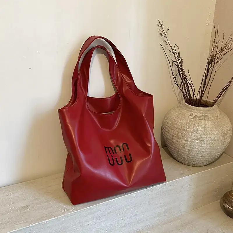 Women's Korean Style Shoulder Bag Brown Large Capacity
