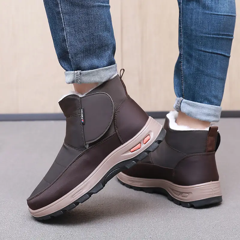 Men's Cotton Shoes Winter New Old Beijing Wool Warm Non-slip High-top Snow Boots Soft Sole fleece-lined Thick Dad Shoes - Image 7