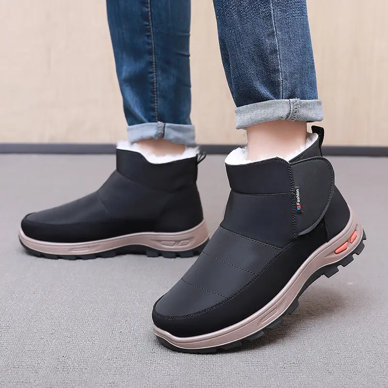Men's Cotton Shoes Winter New Old Beijing Wool Warm Non-slip High-top Snow Boots Soft Sole fleece-lined Thick Dad Shoes - Image 8