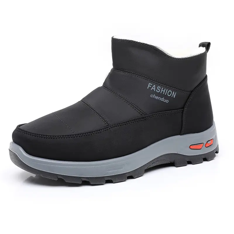 Men's Cotton Shoes Winter New Old Beijing Wool Warm Non-slip High-top Snow Boots Soft Sole fleece-lined Thick Dad Shoes - Image 9