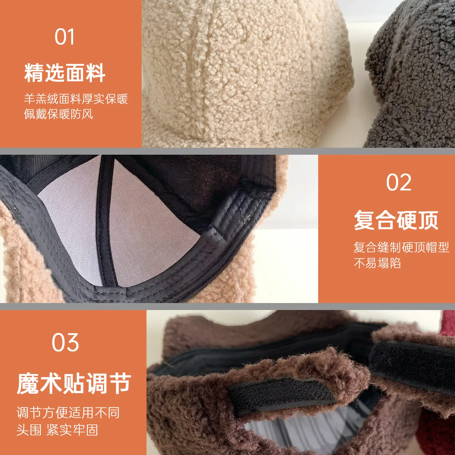White K-Style Wool Baseball Cap for Women - Image 10