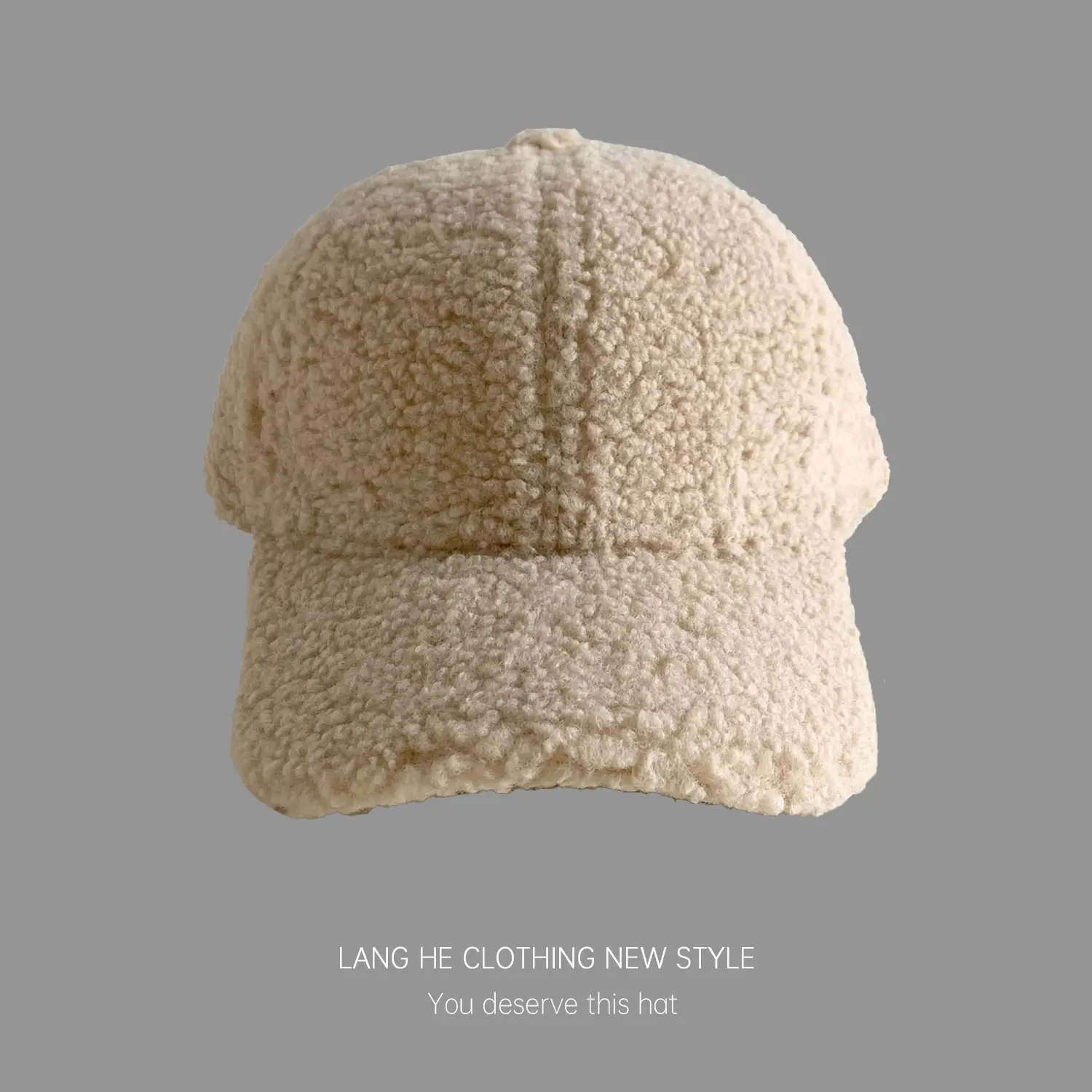 White K-Style Wool Baseball Cap for Women - Image 6