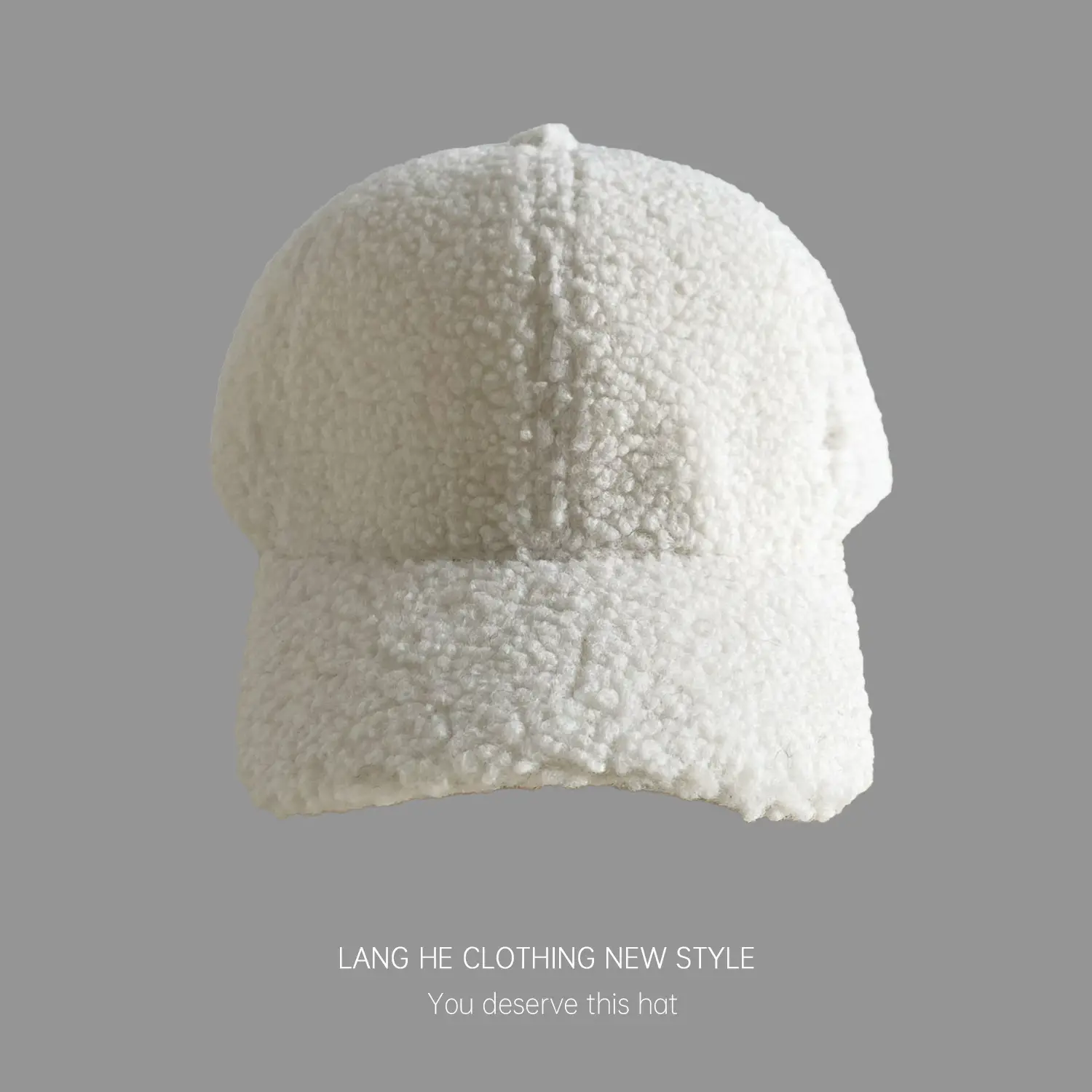White K-Style Wool Baseball Cap for Women - Image 7