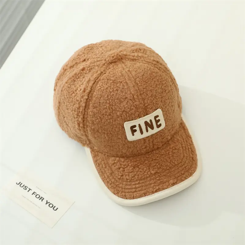 Alphabet Children's Embroidered Lamb Wool Caps — feature 11