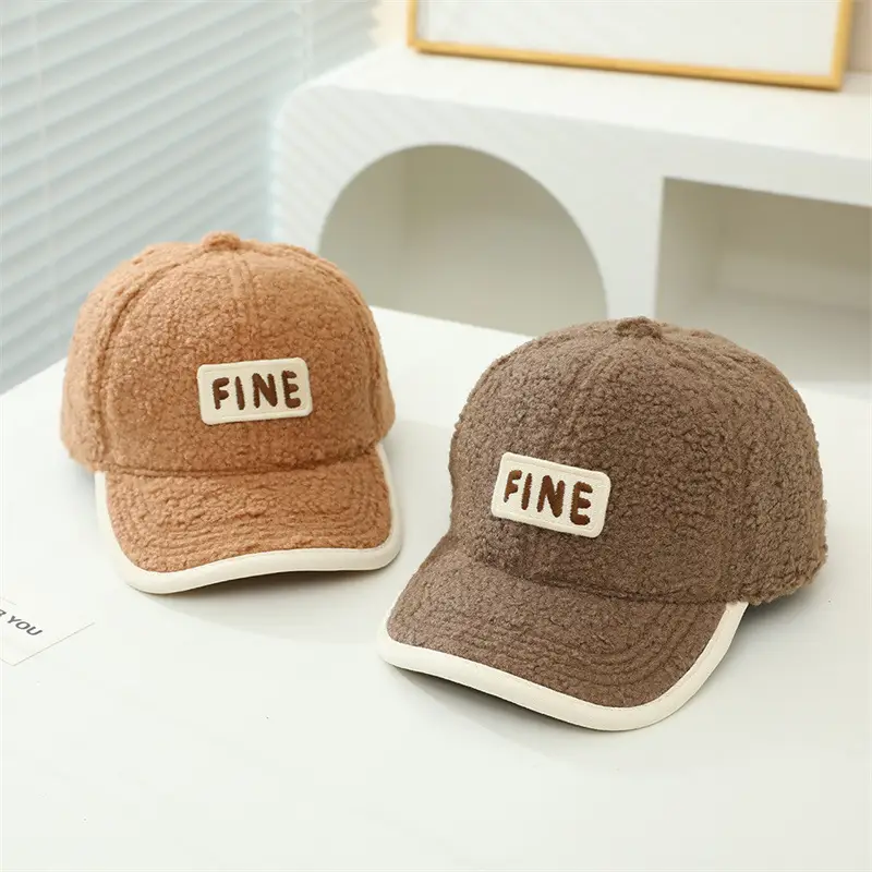 Alphabet Children's Embroidered Lamb Wool Caps — feature 4