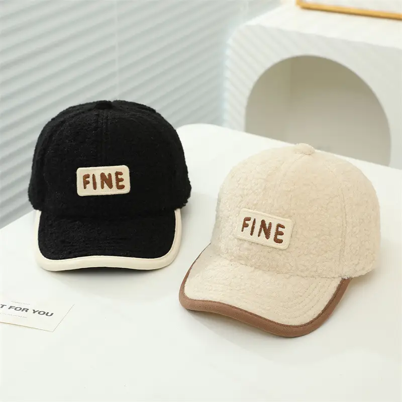Alphabet Children's Embroidered Lamb Wool Caps — feature 5