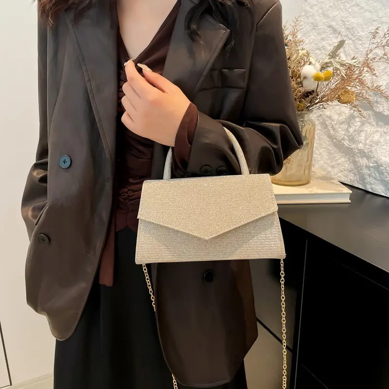Women's Diamond Square Shoulder Bag 2024 Autumn - Image 6