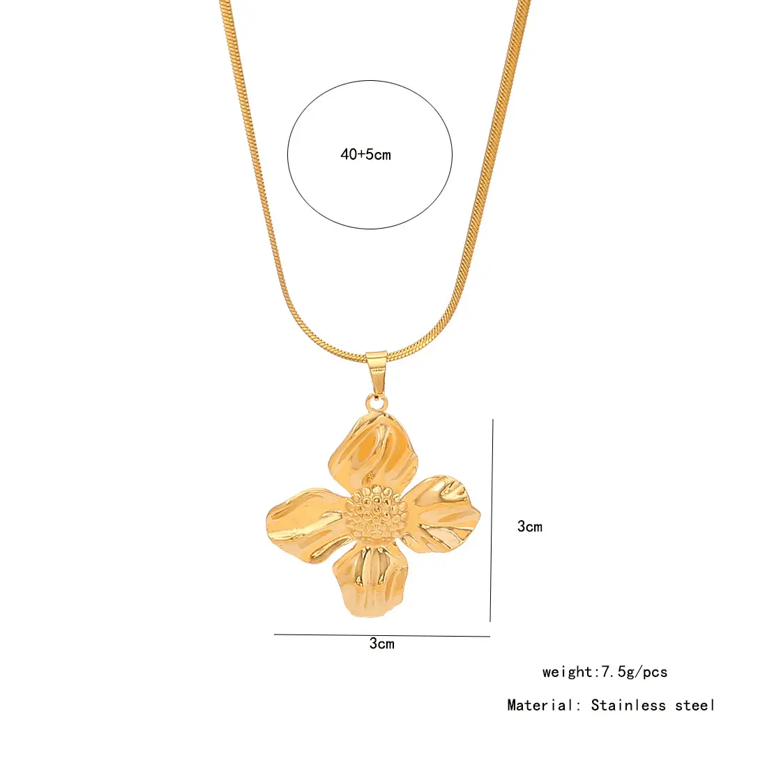 Stainless Steel Butterfly Sun Love Necklace Set — feature 4