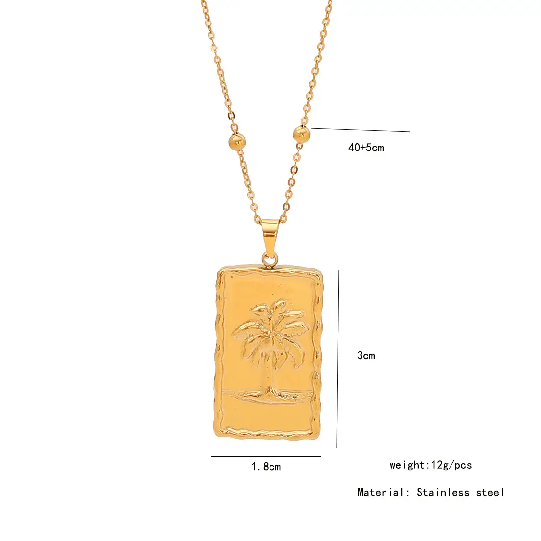 Stainless Steel Butterfly Sun Love Necklace Set — feature 7