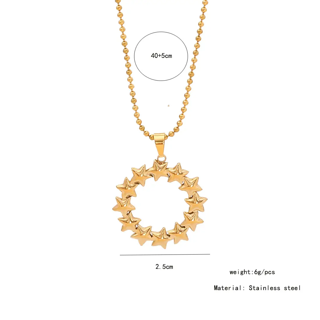 Stainless Steel Butterfly Sun Love Necklace Set — feature 8